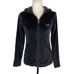 Reebok 2pc black velvet tracksuit